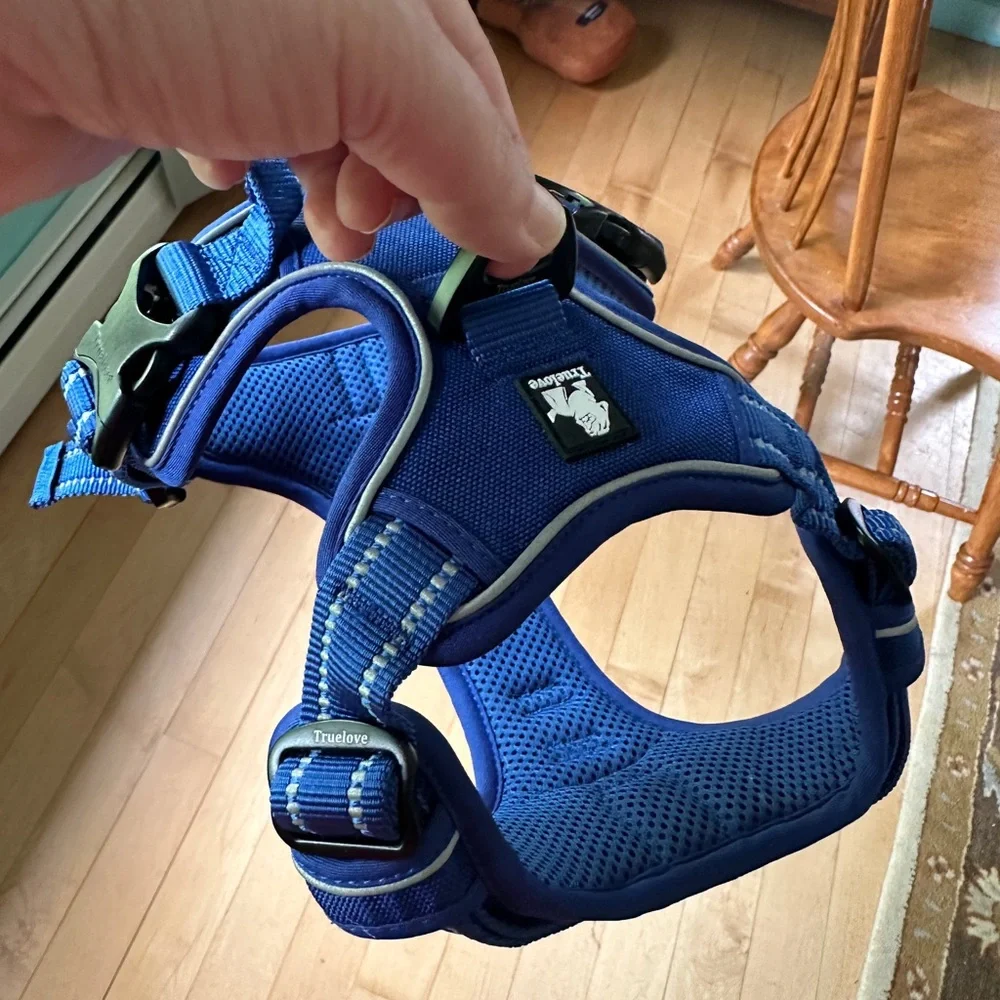 Truelove Dog Harness Bright Blue Fully Adjustable Sz M
